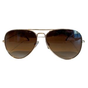Aviator gold sunglasses